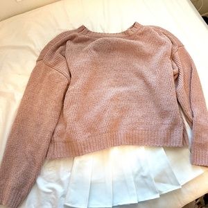 Double Zero Pink Knit Sweater - JUNIORS